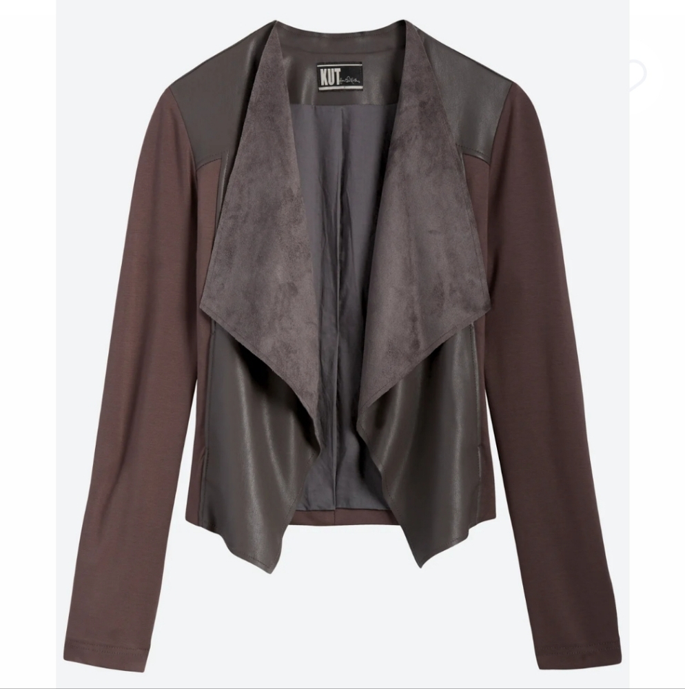 Kut from the Kloth Ponte and Faux Leather Jacket